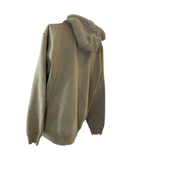 Y2K Carhartt Original Fit Military Green Distressed Thrasher Hoodie Size Medium - Picture 15 of 16